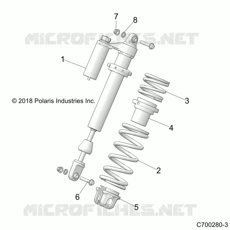 SUSPENSION, FRONT SHOCK MOUNTING