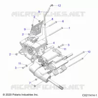 DRIVE TRAIN, MAIN GEARCASE MOUNTING
