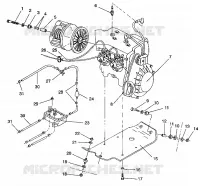 ENGINE MOUNTING TRAIL/0930761 AND  TRAIL DELUXE/0930243 (4923222322029A)
