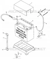 BATTERY BOX HURRICANE B964466 AND INTL. HURRICANE I964466 (4935733573B005)