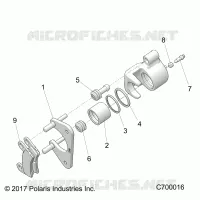 REAR BRAKE CALIPER
