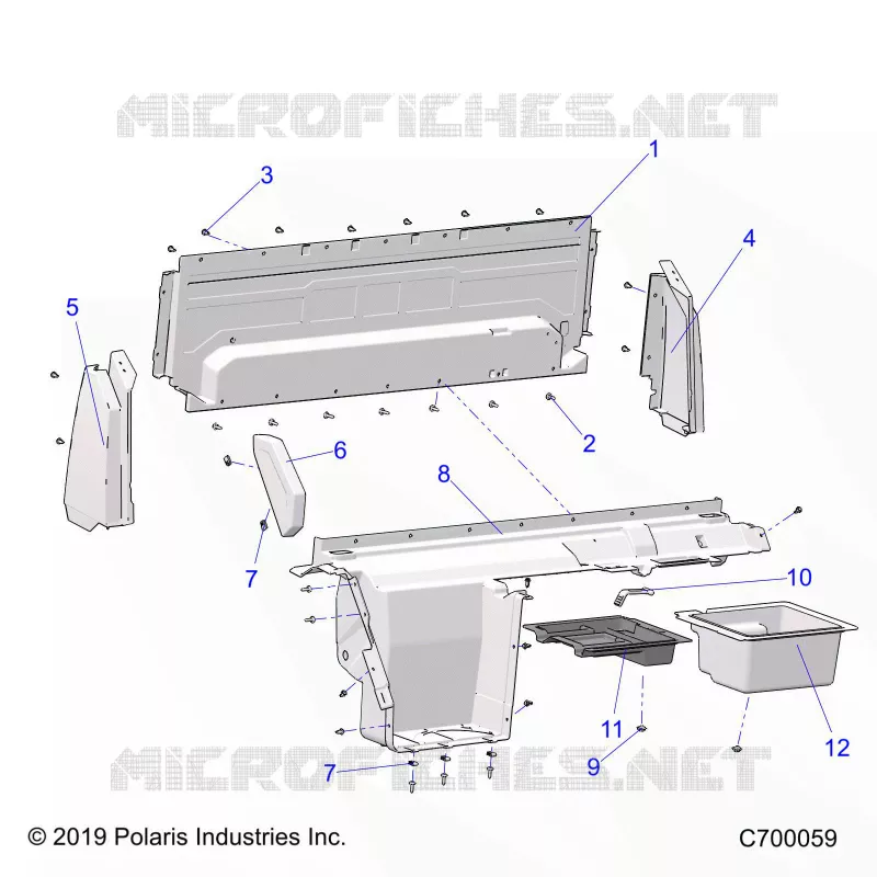 REAR BODYWORK CLOSEOFF, AND FENDERS