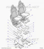 SEAT ASM. AND SLIDER, FRONT