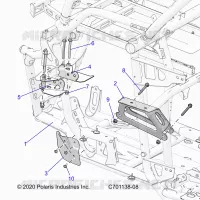 CHASSIS, ENGINE AND REAR DRIVELINE MOUNTING