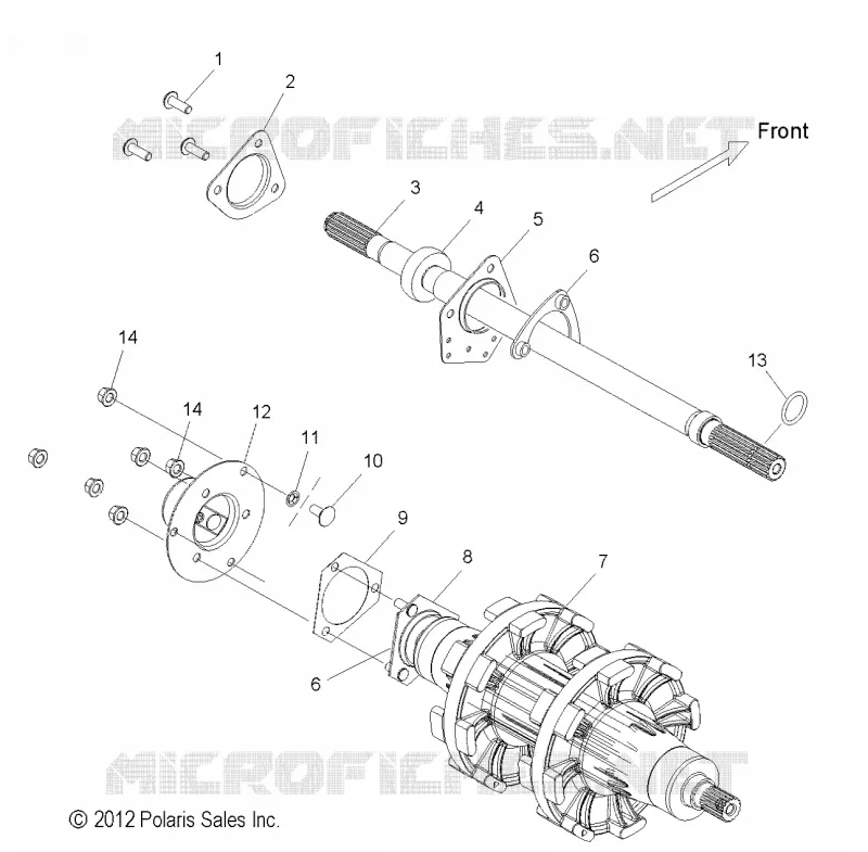 DRIVE TRAIN, JACKSHAFT AND DRIVE SHAFT