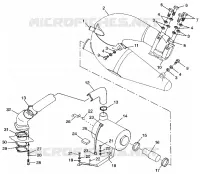 EXHAUST SYSTEM SLTX B974590 AND INTL. SLTX I974590 (4941214121B004)