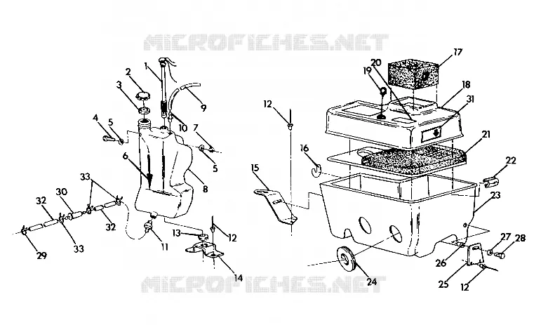 OIL TANK/AIR BOX    SUPERTRAK (4921292129031A)