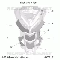 HOOD FOAM/FIBER