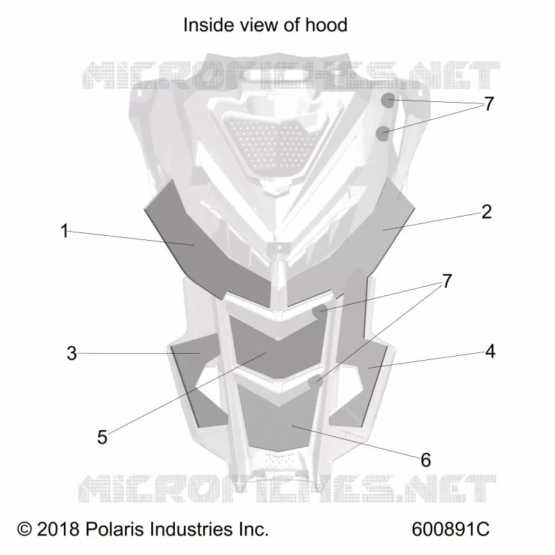 HOOD FOAM/FIBER