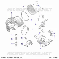 ENGINE, THROTTLE BODY AND FUEL RAIL