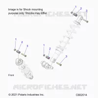 SUSPENSION, SHOCK MOUNTING, REAR SUSP.