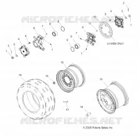 REAR WHEEL AND BRAKE DISK/HUBS/BEARING CARRIERS
