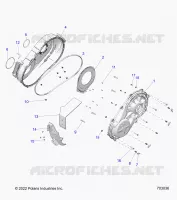 DRIVE TRAIN, CLUTCH COVER, INNER/OUTER