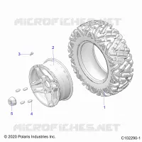 WHEELS, FRONT TIRE