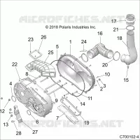 DRIVE TRAIN, CLUTCH COVER AND DUCTING