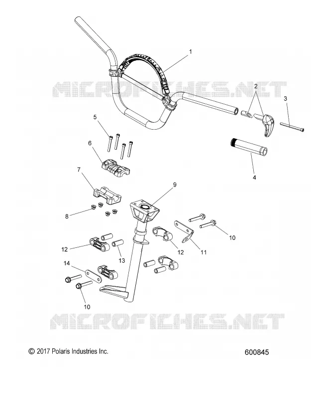 STEERING, HANDLEBAR MOUNTING