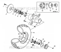 FRONT WHEEL XPLORER 400L W98CC38C (4945414541B006)