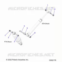 SUSPENSION, SHOCK MOUNTING, REAR SUSP.