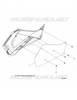 BODY, RIGHT HAND SIDE PANEL HEAT SHIELD AND HARDWARE 1 UP