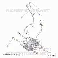 DRIVE TRAIN, FRONT GEARCASE MOUNTING