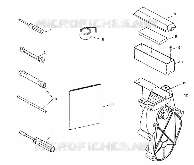 TOOL KIT    500 INDY 0982764(A)(B) AND EUROPEAN 500 INDY E982764A (4942104210D002)
