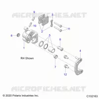 BRAKES, FRONT BRAKE CALIPERS