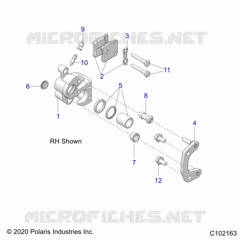 BRAKES, FRONT BRAKE CALIPERS