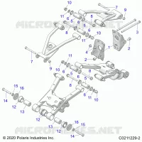 REAR SUSPENSION CONTROL ARM, MOUNTING