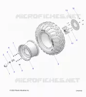 WHEELS, REAR, STEEL