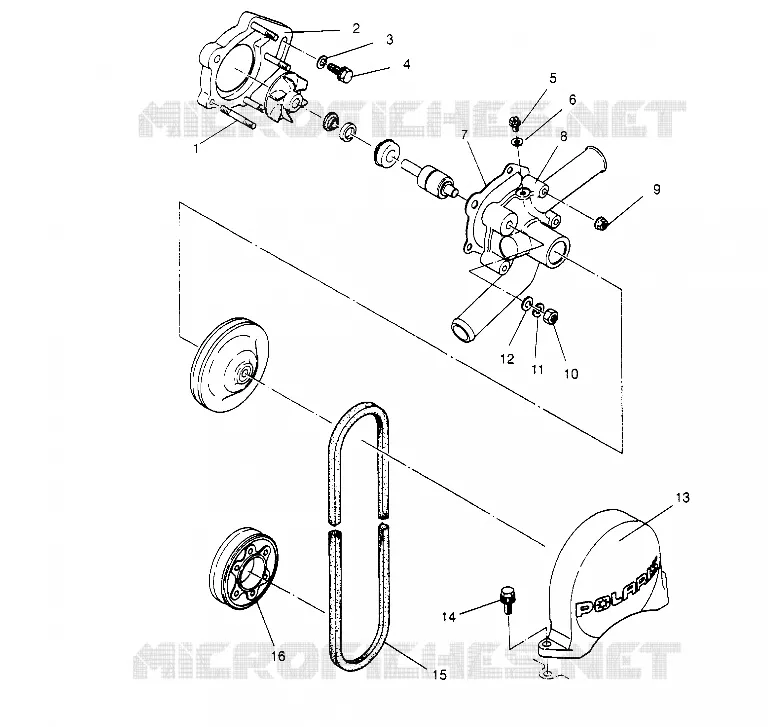 WATER PUMP  RXL 0956768 (4930783078C010)