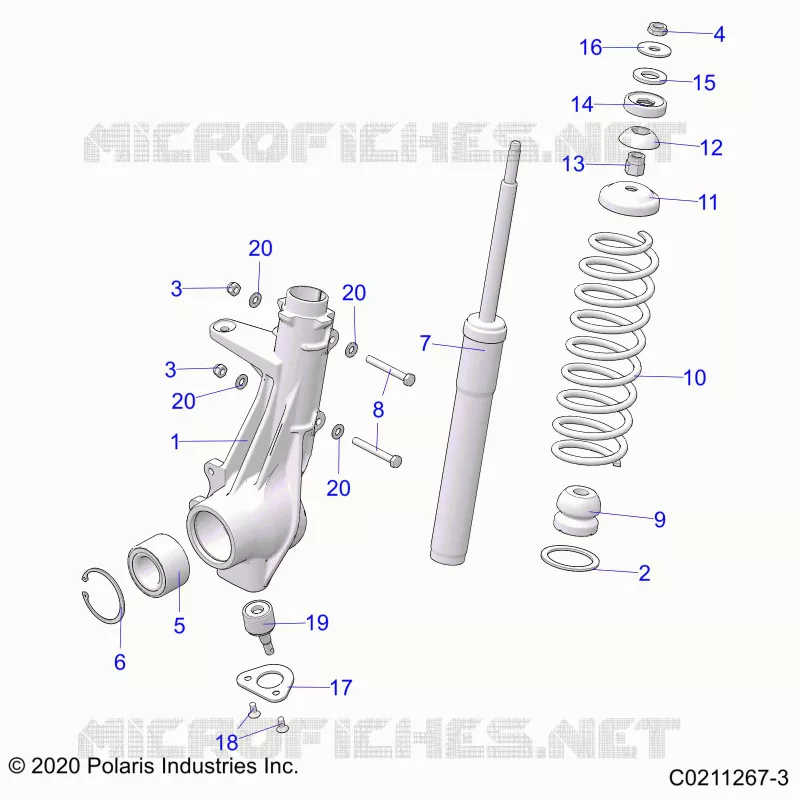 SUSPENSION, FRONT STRUT 