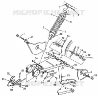 SWING ARM   SHOCK XPRESS 300 W97CA28C AND  XPRESS 400L W97CA38C (4939603960C004)