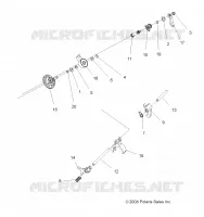 DRIVE TRAIN, MAIN GEARCASE SHIFT FORKS