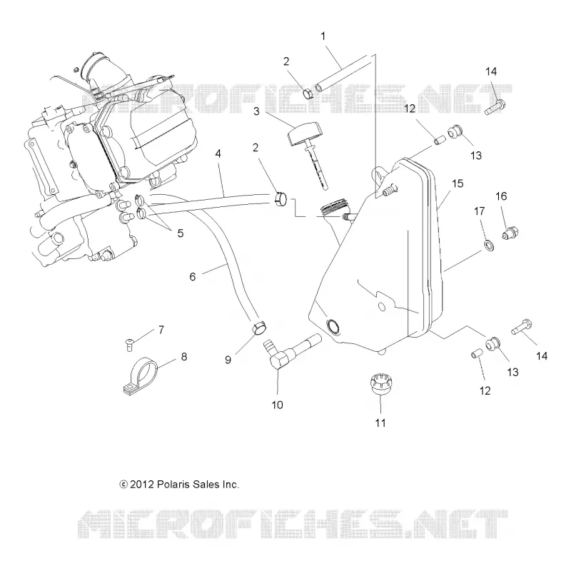 ENGINE, OIL SYSTEM AND OIL TANK