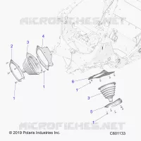 CHASSIS, TIE ROD BOOT ASM.