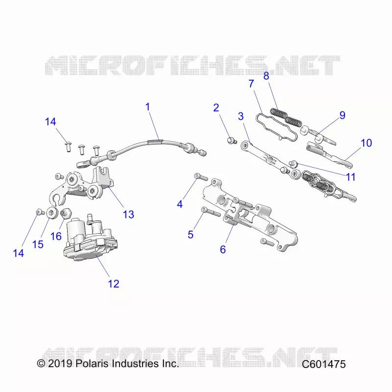 ENGINE, EXHAUST VALVE ASM. AND ACTUATOR
