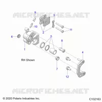 BRAKES, FRONT BRAKE CALIPERS