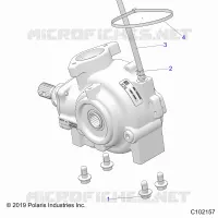 DRIVE TRAIN, FRONT GEARCASE, MOUNTING