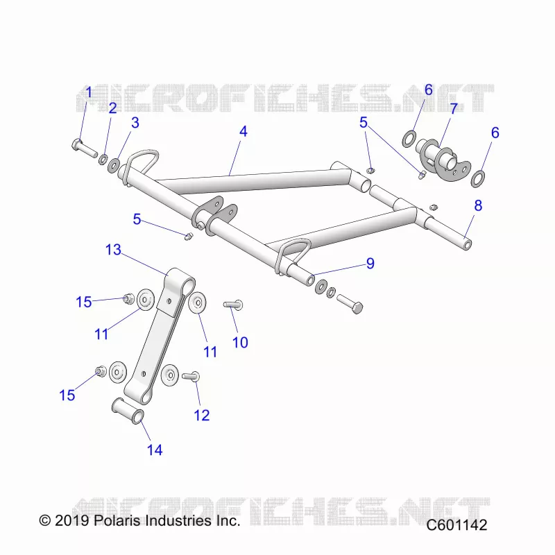 SUSPENSION, FRONT TORQUE ARM