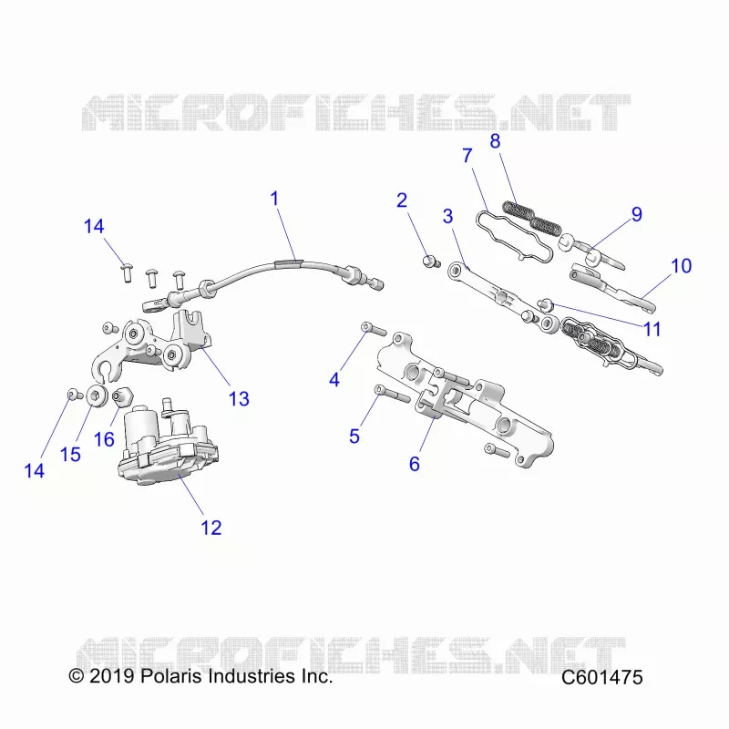 ENGINE, EXHAUST VALVE ASM. AND ACTUATOR