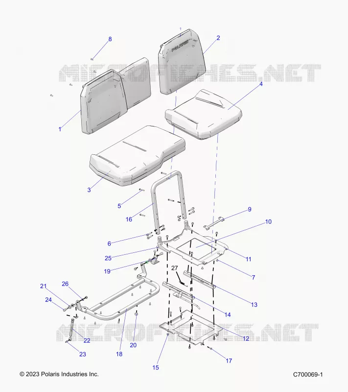 SEAT ASM. AND SLIDER