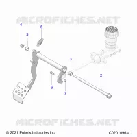 BRAKES, PEDAL AND MASTER CYLINDER MOUNTING
