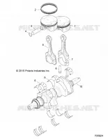 ENGINE, CRANKSHAFT AND PISTON