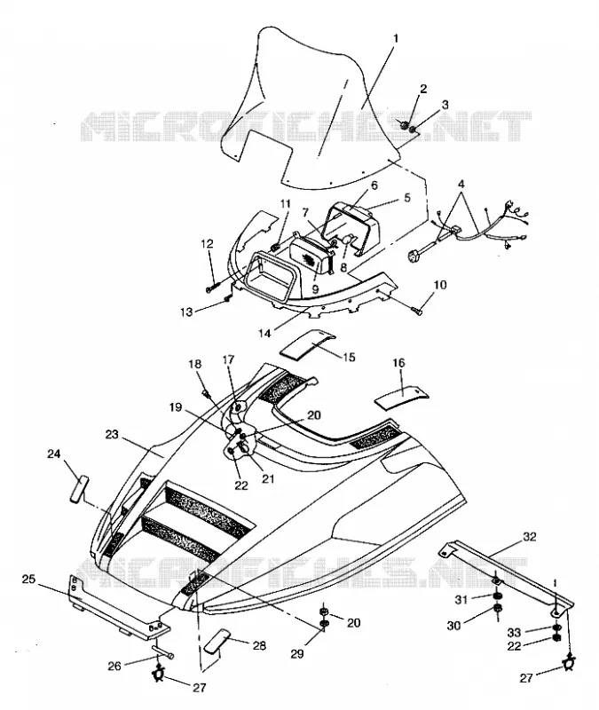 HOOD ASSEMBLY LITE E943433 (49273427340005)