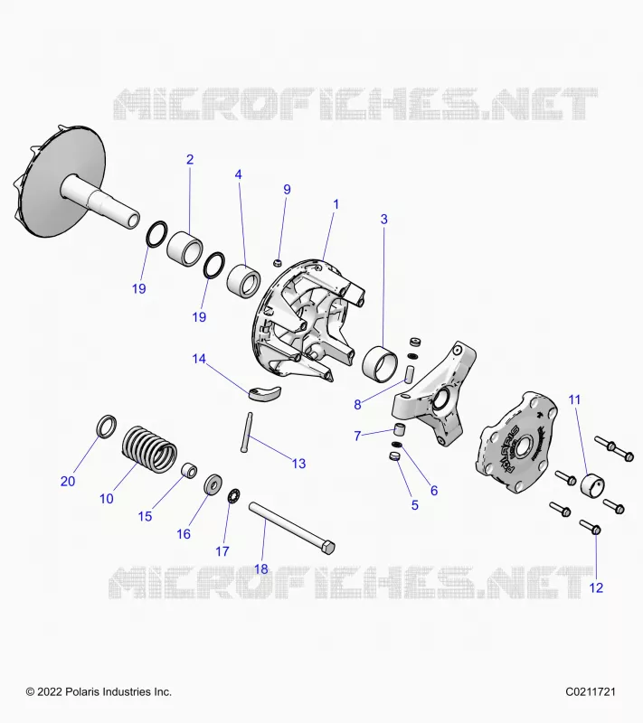 DRIVE TRAIN, PRIMARY CLUTCH