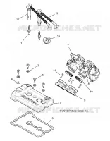 ENGINE, THROTTLE BODY AND VALVE COVER