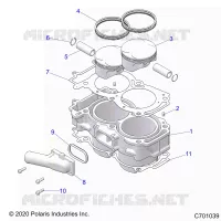 CYLINDER AND PISTON