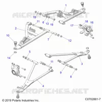 FRONT SUSPENSION CONTROL ARMS