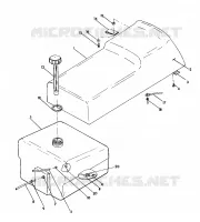 SEAT/GAS TANK ASSEMBLY WIDETRAK (4921302130003A)
