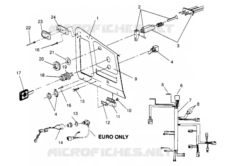 CONSOLE XLT RMK 0960956, XLT SKS 0960556, AND EUROPEAN XLT SKS E960556 (4931813181A012)